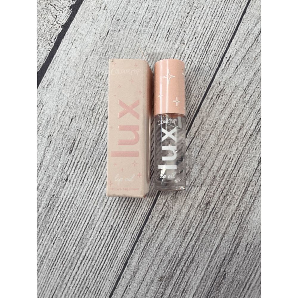 Colour Pop Lux Lip Oil in Clear 0.16 FL OZ; New damaged box